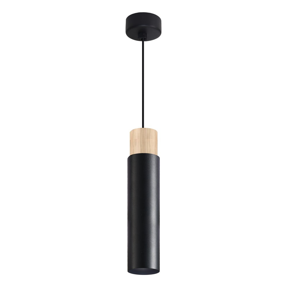 Lustră neagră cu abajur din metal Claro – Candellux Lighting