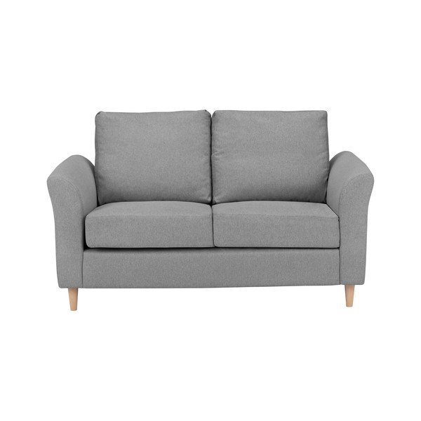 Canapea cu 2 locuri Kooko Home Smooth, gri-image-3