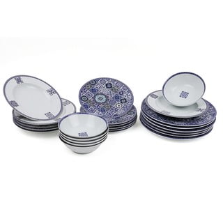 Set veselă 24 piese din porțelan Kutahya Maledives