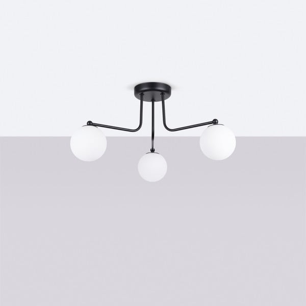 Plafonieră neagră-albă Beam – Sollux-image-2