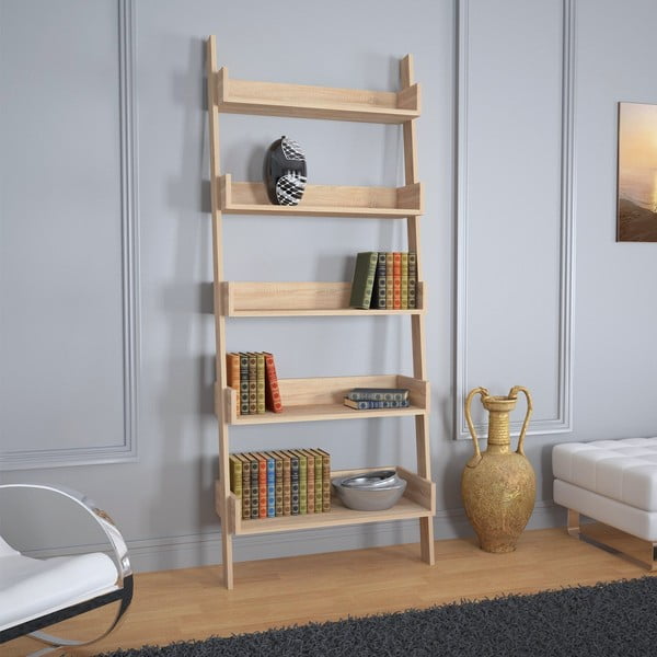 Bibliotecă cu aspect de stejar 80x195 cm Only - Kalune Design-image-2