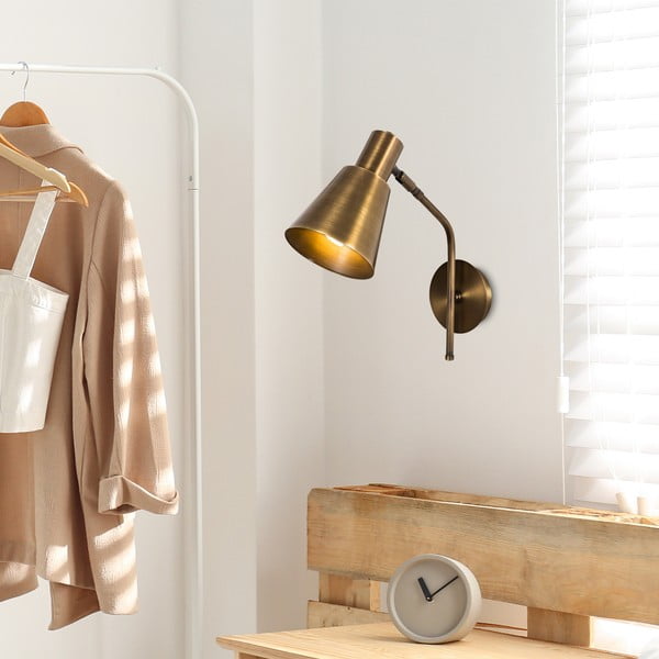 Aplică de perete aurie ø 15 cm Kem – Opviq lights-image-2