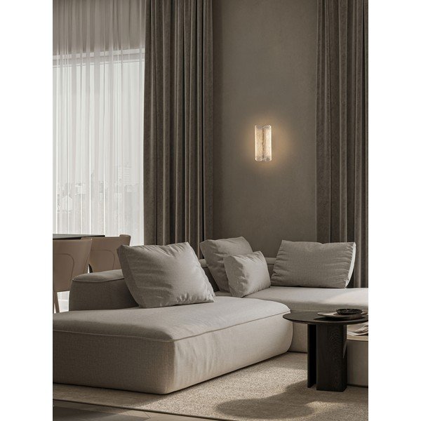 Aplică de perete alămie LED din oțel Sarin – Nova Luce-image-1