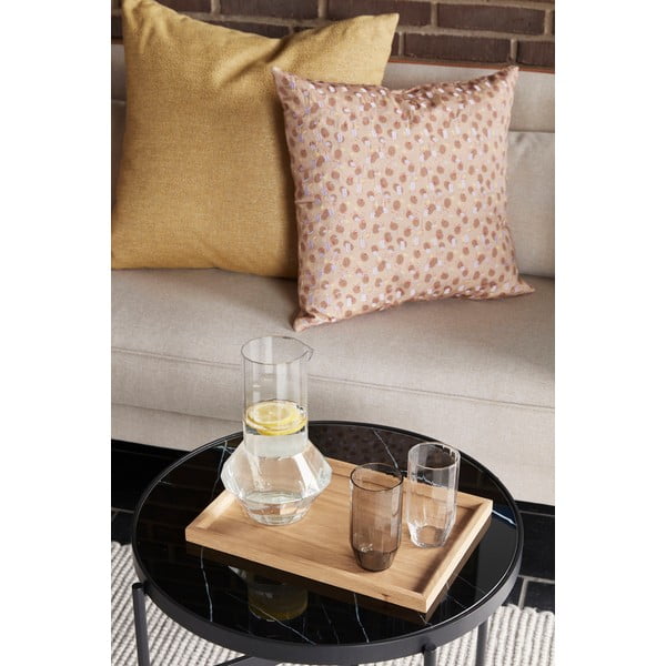 Pernă din bumbac Hübsch Spot, 50 x 50 cm, roz - bej-image-4