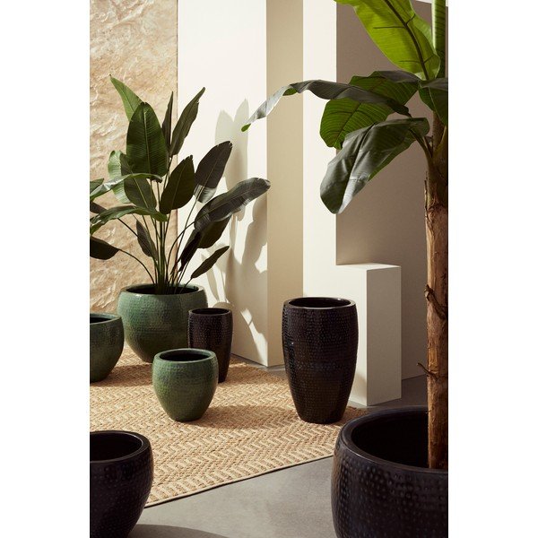 Ghivece 2 buc. din metal/emailate handmade ø 45 cm Nirad – Bizzotto-image-1