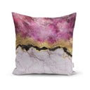 Față de pernă Minimalist Cushion Covers Marble With Pink And Gold, 45 x 45 cm