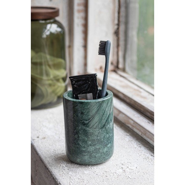 Suport pentru periuța de dinți verde închis din marmură Marble – Mette Ditmer Denmark-image-1