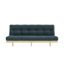 Canapea albastră cu tapițerie din catifea reiată  200 cm Lean – Karup Design