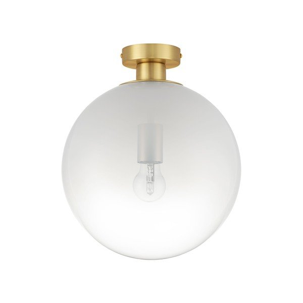 Plafonieră albă/aurie din sticlă Vita – Nova Luce