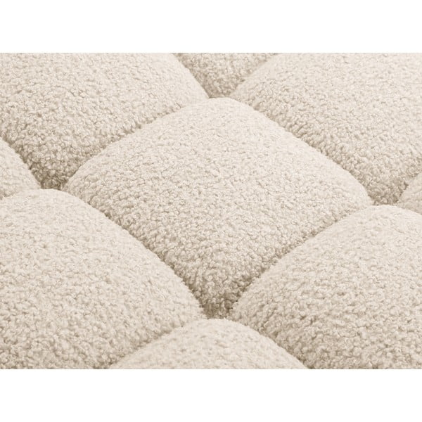 Taburet modular bej cu tapițerie din țesătură bouclé Bellis – Micadoni Home-image-1
