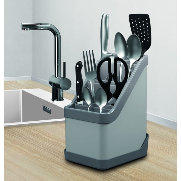 Suport pentru tacâmuri Metaltex Keep-Tex, negru-image-1