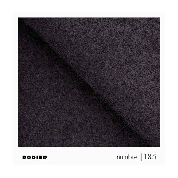 Fotoliu negru cu tapițerie din țesătură bouclé Belle – Rodier-image-4