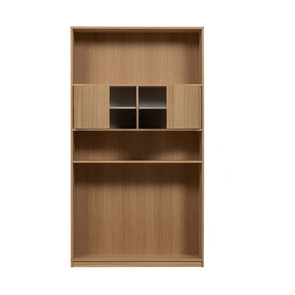Bibliotecă modulară cu aspect de lemn de stejar 110x199 cm Modulair – vtwonen-image-3