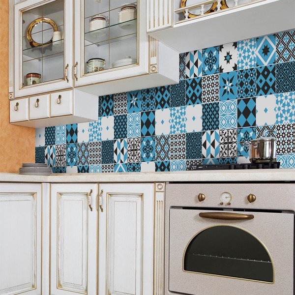 Set 30 autocolante Ambiance Azulejos Talia, 15 x 15 cm-image-3