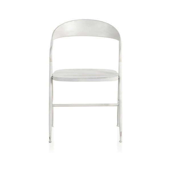 Scaun din metal Geese Industrial Style Puro, alb-image-2