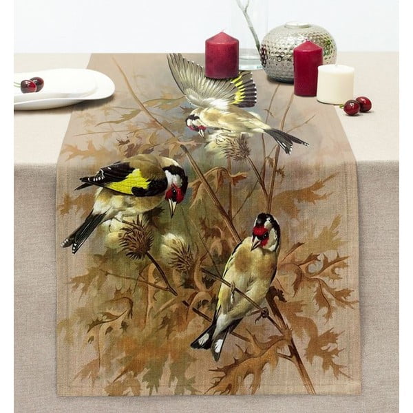 Napron de masă 40x130 cm Yellow Bird – Mila Home-image-1