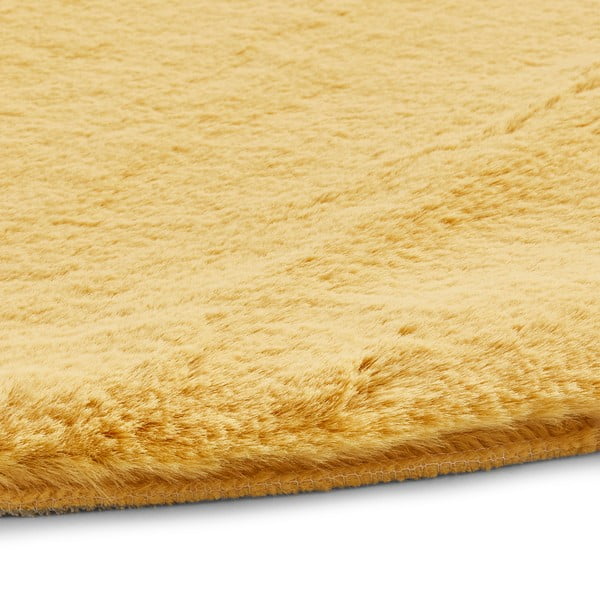 Covor rotund Think Rugs Teddy, ⌀ 120 cm, galben-image-2