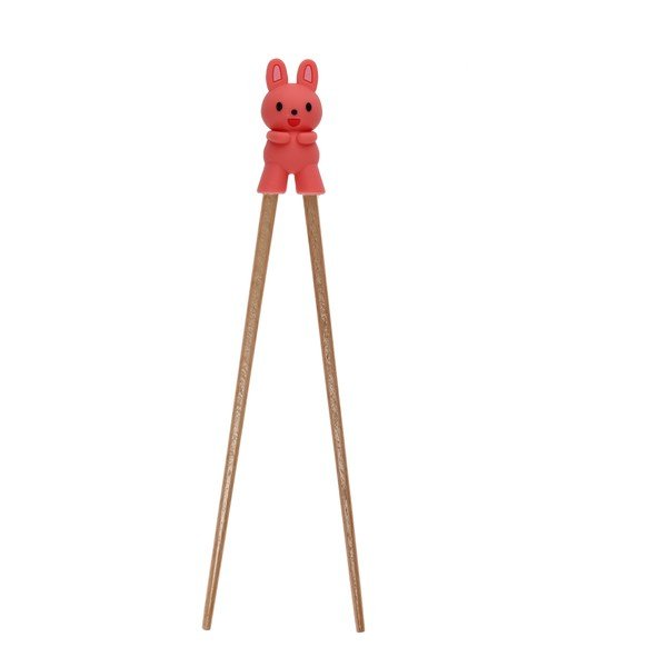 Bețișoare de antrenament pentru copii în culoare naturală din lemn Bunny – Rex London
