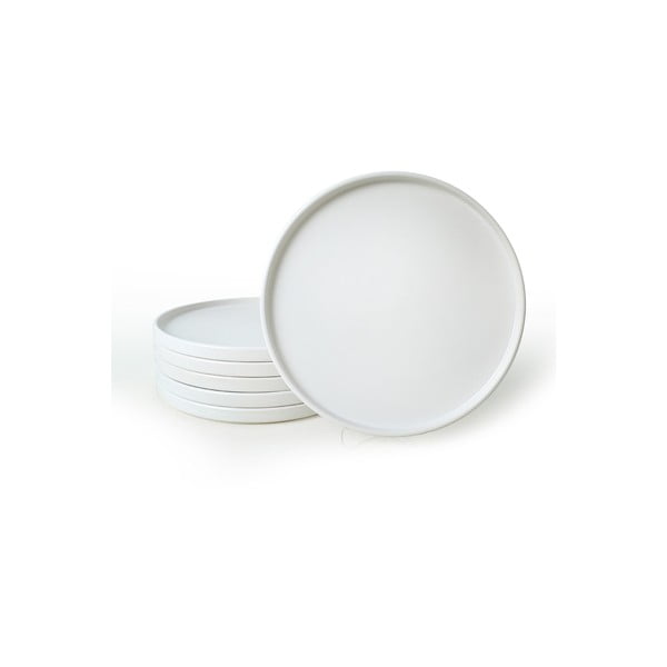 Farfurii albe 6 buc. din ceramică ø 27 cm – Hermia