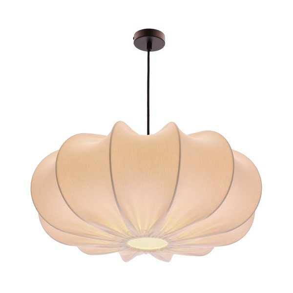 Lustră albă cu abajur textil ø 52 cm Cafee – Candellux Lighting-image-3