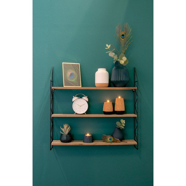 Etajeră metalică cu rafturi din lemn PT LIVING Zig Zag-image-3