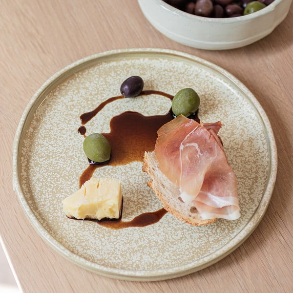 Farfurii bej 2 buc. din piatră ø 20 cm Sand Grain – Mette Ditmer Denmark-image-3