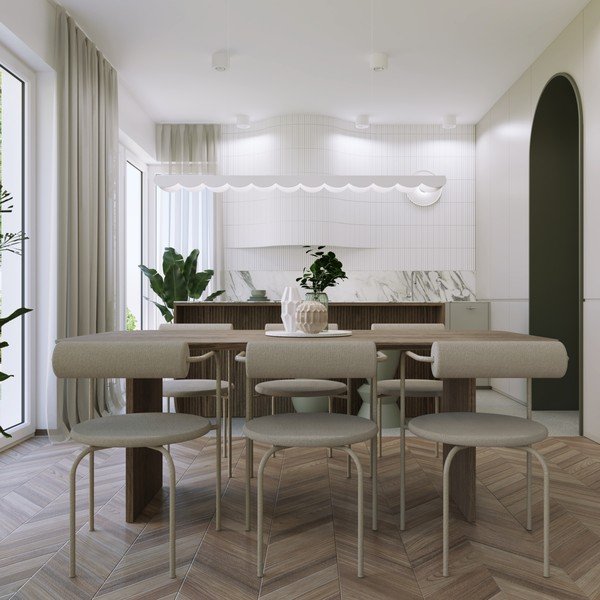 Lustră taupe LED din aluminiu BISCUIT – Thoro-image-3