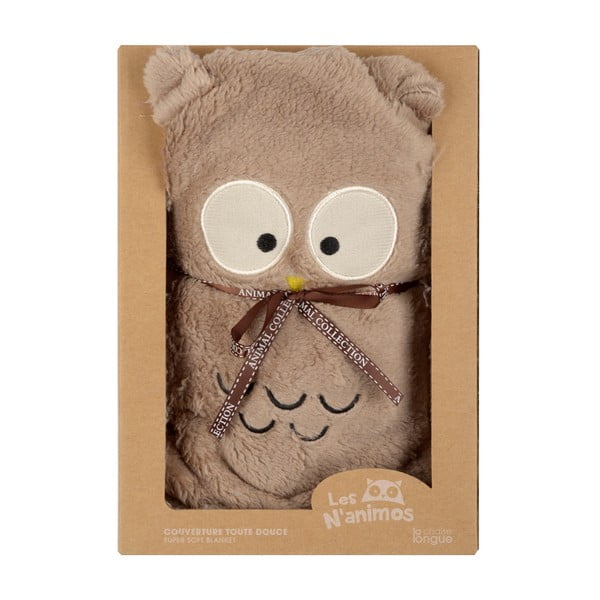 Pătură Le Studio Owl, maro-image-1