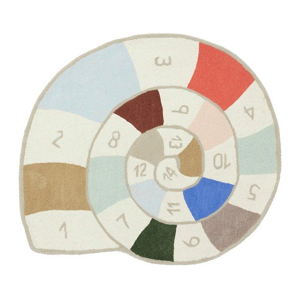 Covor pentru copii țesut manual din amestesc de lână 100x112 cm Nautilus – OYOY Mini