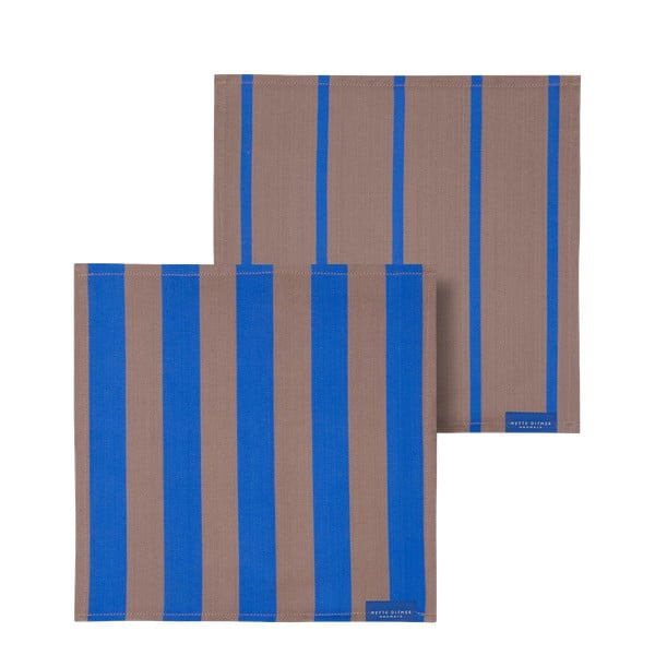 Șervețele 2 buc. din material textil Stripes – Mette Ditmer Denmark