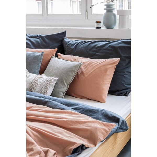 Lenjerie pentru pat dublu din bumbac stonewashed Bonami Selection, 200 x 220 cm, maro natural-image-4