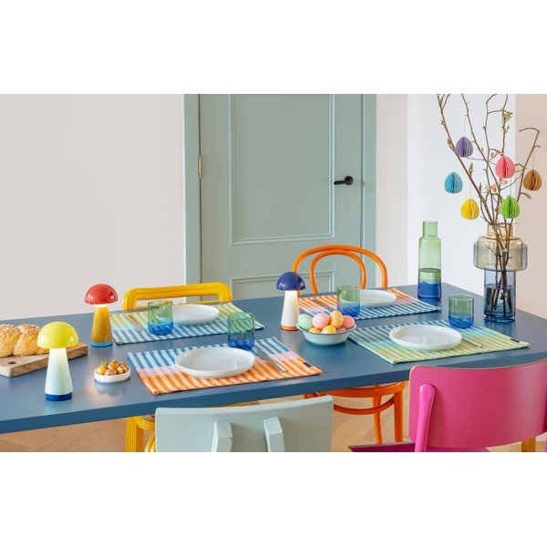 Veioză galbenă/albastru-deschis LED cu intensitate reglabilă (înălțime 18 cm) Bobbi – Remember-image-4