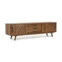 Comodă TV în culoare naturală din lemn de mango 200x60x43 cm Sherman – Bizzotto