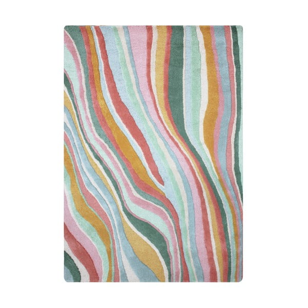 Covor țesut manual din lână 200x290 cm Abstract Flow – Flair Rugs
