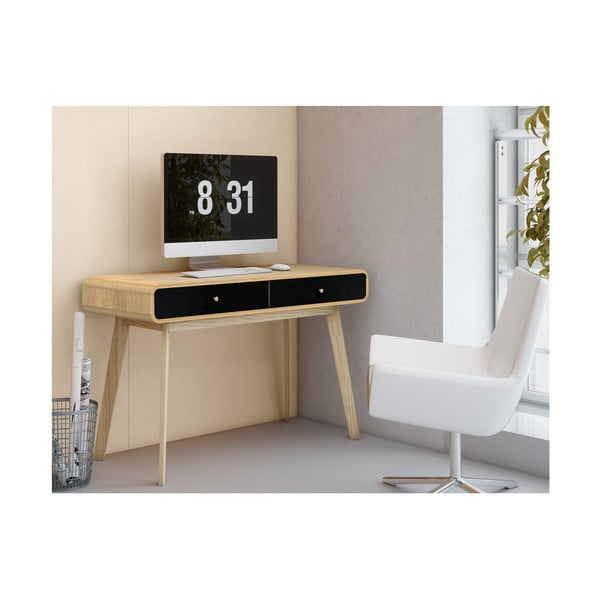 Birou cu aspect de lemn de stejar 50x120 cm Cassie - Støraa-image-3