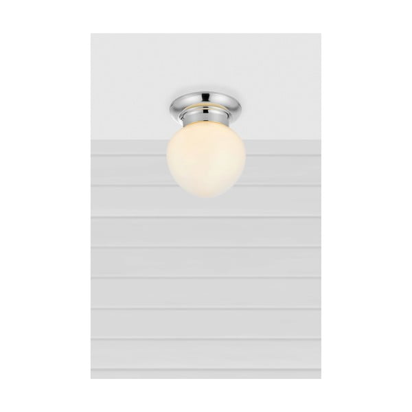 Plafonieră albă-argintie cu abajur din sticlă Ronda – Markslöjd-image-1
