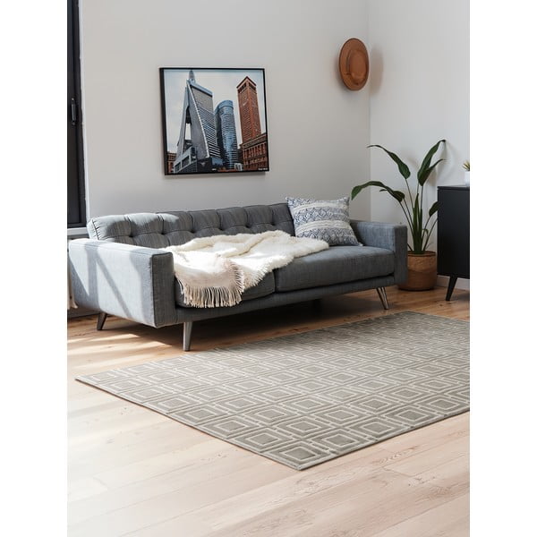 Covor gri/crem 160x235 cm Perles Howlite – Elle Decoration-image-1