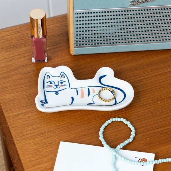 Suport pentru bijuterii din ceramică Cat – Rex London-image-1