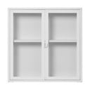 Vitrină albă din metal suspendată 80x80 cm Brisbane – House Nordic