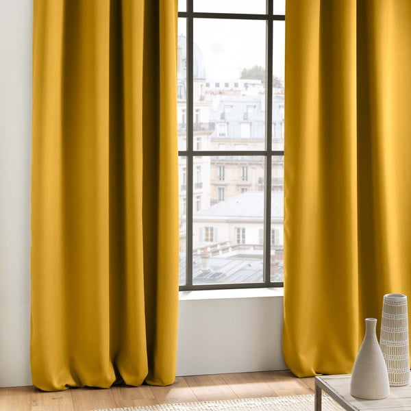 Draperie galbenă blackout 135x280 cm Occult – douceur d'intérieur-image-2