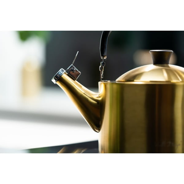 Ceainic auriu din oțel inoxidabil 1,5 l Diamante – Vialli Design-image-1