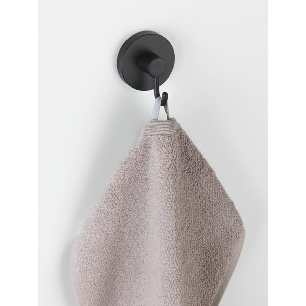 Set 2 cârlige de perete pentru prosoape Wenko Vacuum-Loc® Pavia, negru-image-1