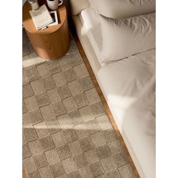 Covor tip traversă maro țesut manual din lână 80x200 cm Scala – Villeroy&Boch-image-3