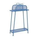 Etajeră de balcon metalică Garden Pleasure MWH, înălțime 105,5 cm, albastru