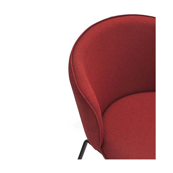 Set de scaune de sufragerie roșu 2 buc. tapițat Add – Teulat-image-4