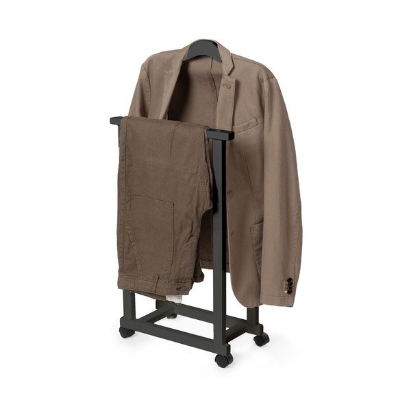 Valet de haine negru din bambus Alfred – Compactor-image-3