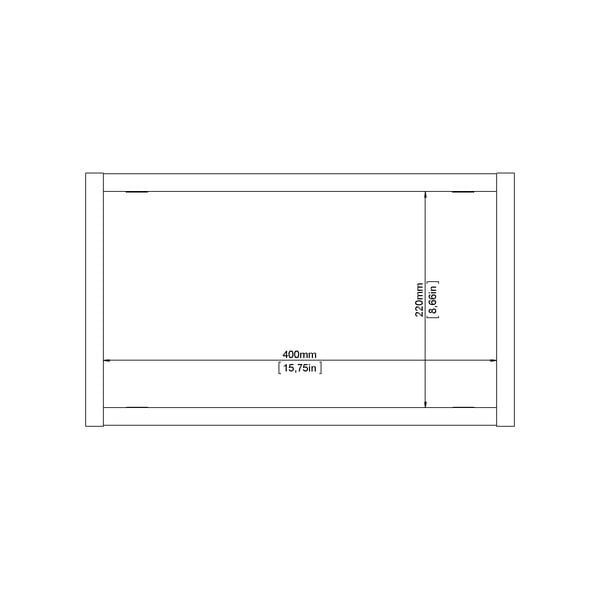 Raft în culoare naturală etajat cu aspect de lemn de stejar 44 cm Roomers – Tvilum-image-4