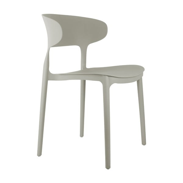 Scaun de dining gri din plastic Fain – Leitmotiv