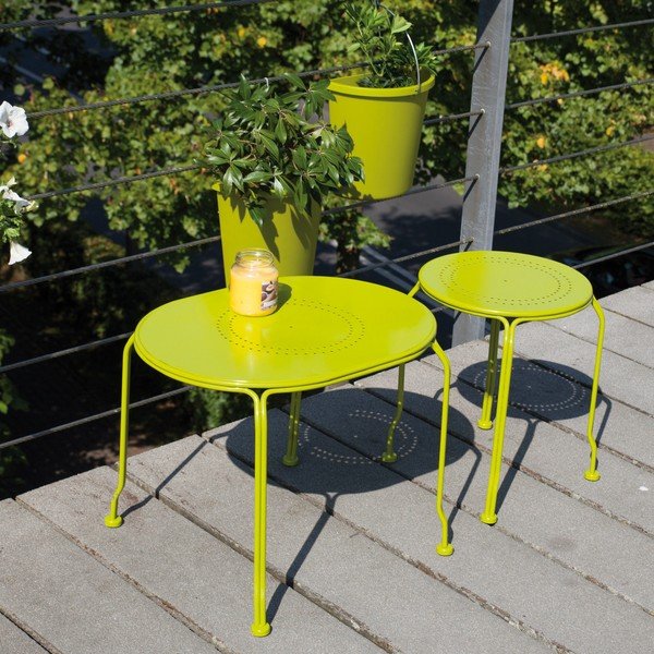 Măsuță de balcon Esschert Design Nature, 53 x 44 cm, verde-image-1