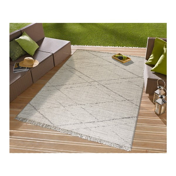 Covor potrivit pentru exterior Floorita Les Les Gipsy Cream, 130 x 190 cm, bej - gri-image-4
